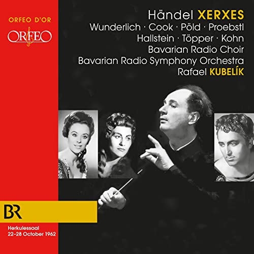 Handel (1685-1759) - Serse -Deutsch : Kubelik / Bavarian Rso, Wunderlich, Pold, Topper, etc (1962 Monaural)(3CD) - Import 3 CD