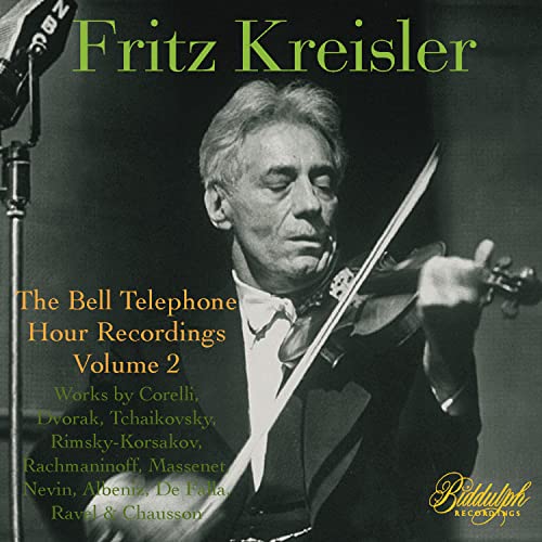 Fritz Kreisler - Fritz Kreisler: Bell Telephone Hour Recordings Vol.2 - Import CD