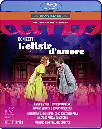 Donizetti (1797-1848) - L'Elisir D'Amore : Wake-Walker, Frizza / Donizetti Opera, C.Sala, Camarena, Sempey, Frontali, etc (2021 Stereo) - Import Blu-ray Disc