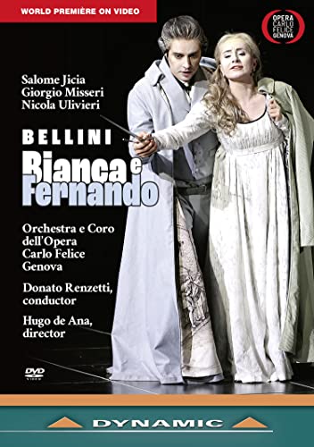 Bellini (1801-1835) - Bianca e Fernando : de Ana, Renzetti / Opera Carlo Felice, Jicia, Misseri, Ulivieri, etc (2021 Stereo) - Import DVD