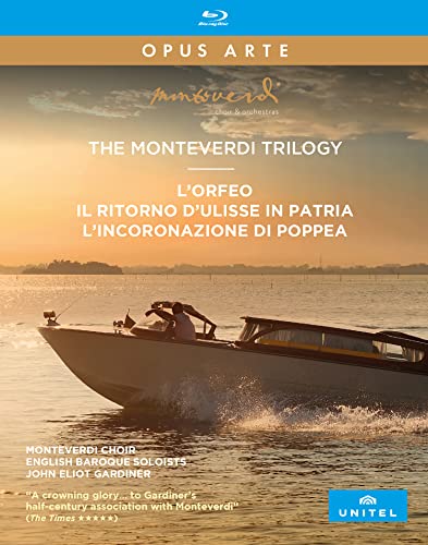 Monteverdi, Claudio (1567-1643) - The Monteverdi Trilogy -L'Orfeo, Il ritorno d'Ulisse in patria, L'incoronazione di Poppea : John Eliot Gardiner (2017 Stereo)(3BD) - Import 3 Blu-ray Disc Box