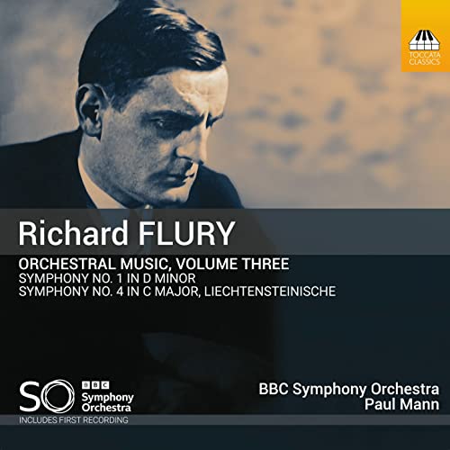 Flury, Richard (1896-1967) - Orchestral Works Vol.3 -Symphonies Nos.1, 4 : Paul Mann / BBC Symphony Orchestra - Import CD