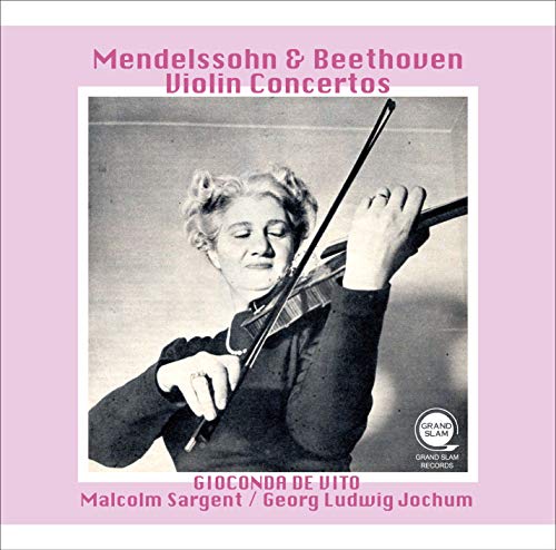 Beethoven (1770-1827) - Beethoven Violin Concerto: De Vito(Vn)G.l.jochum / Rias So (1954)+mendelssohn: Violin Concerto: Sergent / Lso - Import CD
