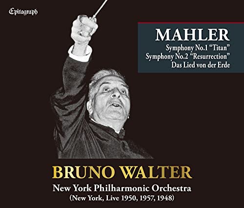 Mahler (1860-1911) - Symphonnies Nos.1, 2, Das Lied von der Erde : Bruno walter / New York Philharmonic (1950, 1957, 1948 Live)(3UHQCD) - Import 3 UHQCD