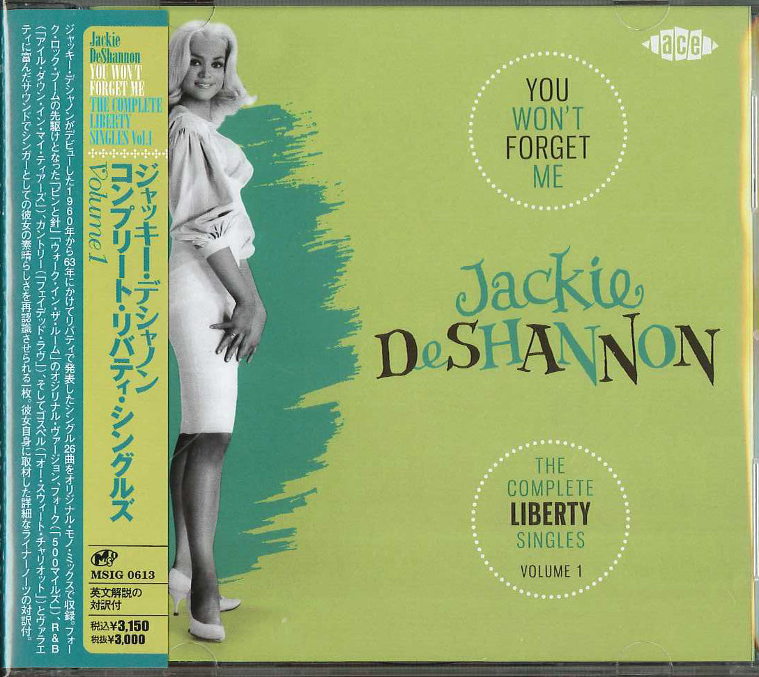 Jackie Deshannon - You Won'T Forget Me: The Complete Liberty Singles Volume 1 - Japan CD