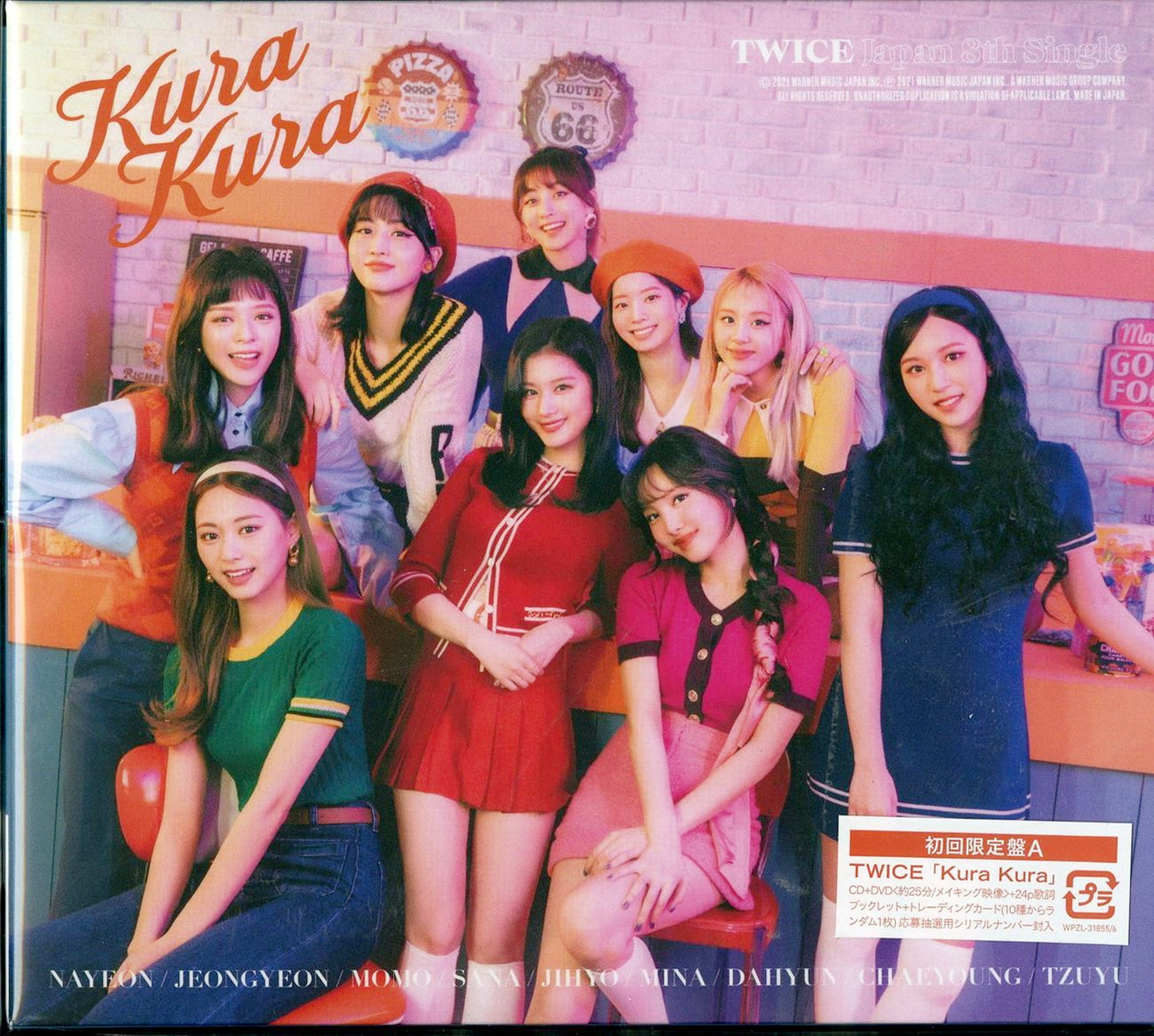 Twice - Kura Kura (Type-A) - Japan  CD+DVD+Book Limited Edition