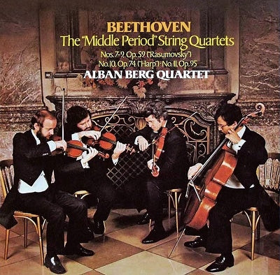 Alban Berg Quartett - Beethoven: Mid-Term String Quartets (Nos. 7-9 Rasumovsky Nos. 1-3, No. 10 Harp, No. 11 Serioso)  - Japan 2 SACD Hybrid