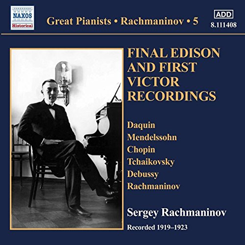 Sergei Rachmaninoff -  Rachmaninov: Piano Solo Recordings Vol.5-Final Edison & First Victor Recordings 1919-1923 - Import CD