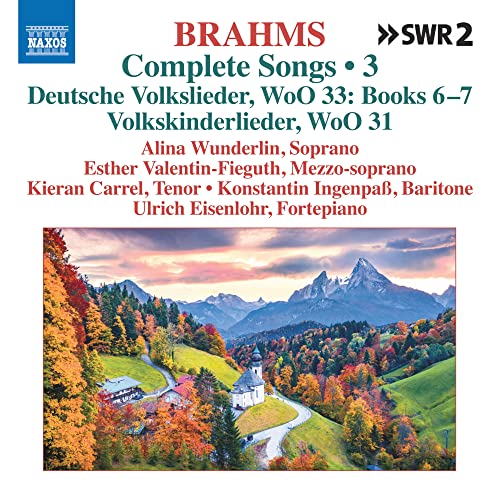 Brahms (1833-1897) - Complete Lieder Vol.3: Wunderlin(S)Valentin-fieguth(Ms)Carrel(T)Ingenpass(Br)Eisenlohr(P) - Import CD