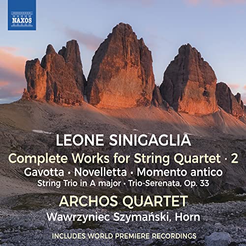 Sinigaglia, Leone (1868-1944) - Complete Works For String Quartet Vol.2: Archos Q W.szymanski(Hr) - Import CD