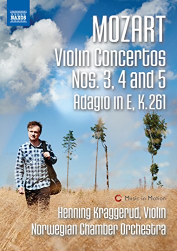 Mozart (1756-1791) - Violin Concertos Nos.3, 4, 5 : Henning Kraggerud(Vn)/ Norwegian Chamber Orchestra (2015 Live) - Import DVD