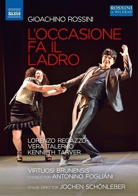 Rossini (1792-1868) - L'Occasione Fa Il Ladro : Schonleber, Fogliani / Virtuosi Brunensis, Kabongo, Talerko, Tarver, Regazzo, etc (2017 Stereo) - Import DVD