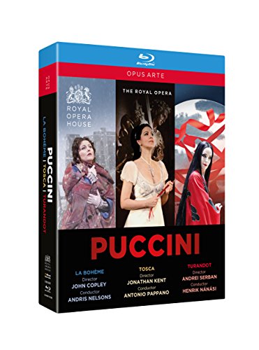 Puccini (1858-1924) - La Boheme, Tosca, Turandot : Nelsons / Pappano / Nanasi / Royal Opera House (3BD) - Import 3 Blu-ray Disc Box