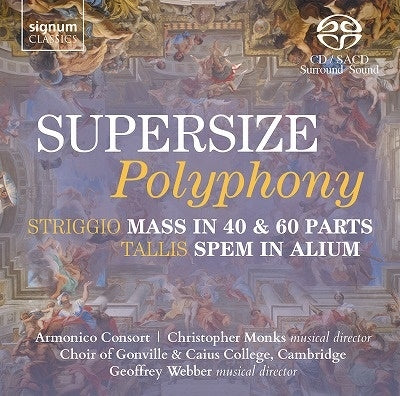 Striggio, Alessandro (1540-92) - Mass In 40 & 60 Parts: G.webber / Gonville & Caius College Cho Armonico Consort +tallis - Import SACD Hybrid