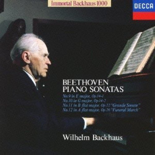 Wilhelm Backhaus - Beethoven:Piano Sonatas 9.10.11&12 - Japan  CD Limited Edition