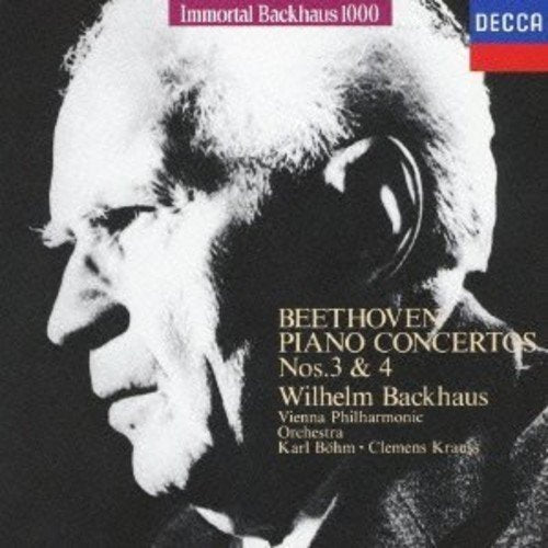 Wilhelm Backhaus & Karl Bohm & Clemens Krauss - Beethoven:Piano Comcerto 3&4 (Mono) - Japan  CD Limited Edition