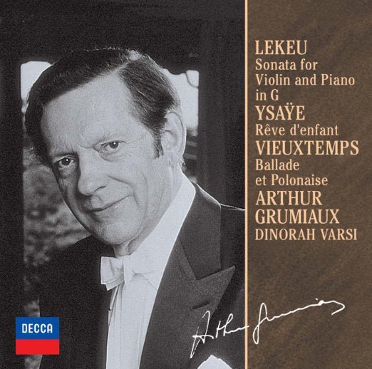 Arthur Grumiaux - Lekeu: Violin Sonata. Ysaye: Reve D'Enfant - Japan  CD Limited Edition