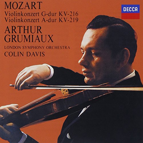 Arthur Grumiaux - MOZART: VIOLIN CONCERTOS G-DUR KV-216, A DUR KV-219 - Japan CD