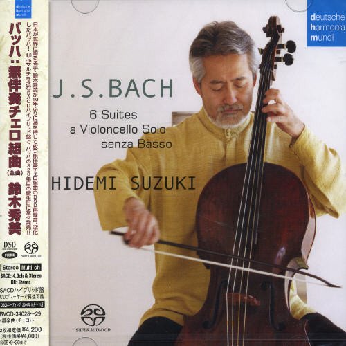 Suzuki Hidemi - J.S. Bach: Six Cello Suites BWV 1007-1012 [Hybrid SACD] [Japan] - Japan 2 SACD Hybrid