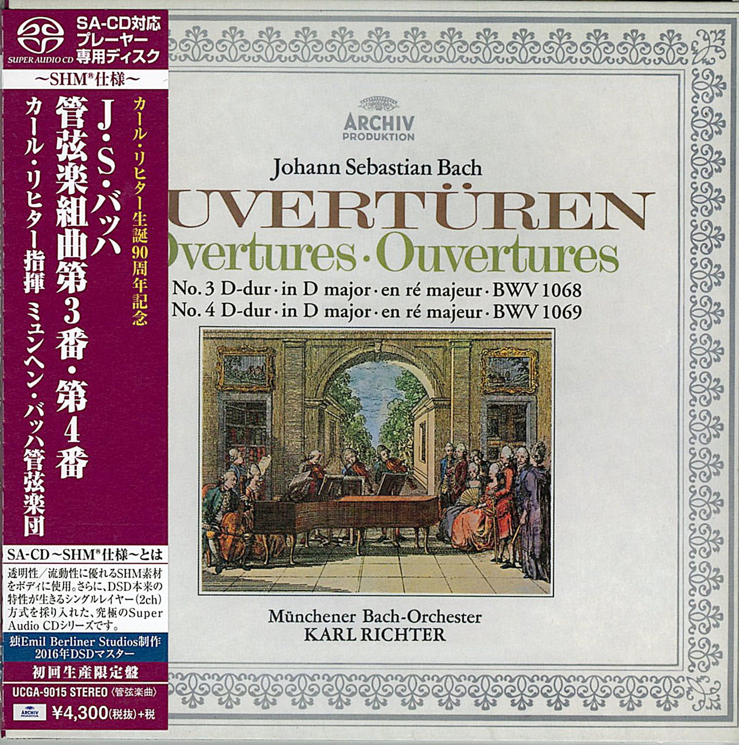 Karl Richter (conductor) - J.S. Bach: Orchestral Suites No.3 & No.4 - Japan Mini LP SHM-SACD Limited Edition