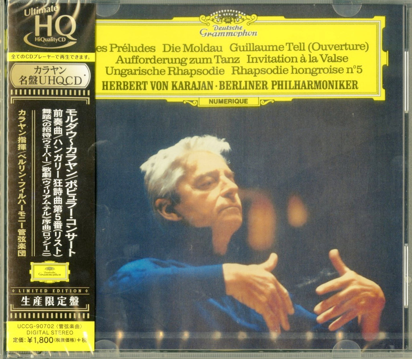 Herbert Von Karajan - Liszt: Les Preludes / Smetana: Die Moldau / Rossini: Guillaume Tell. Etc - Japan  UHQCD Limited Edition