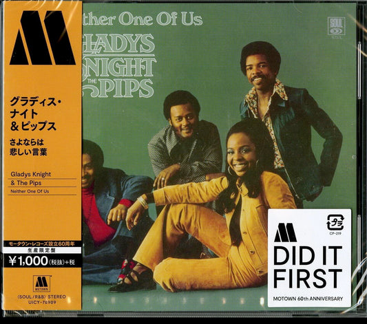 Gladys Knight & The Pips - Neither One Of Us (Release year: 2019) - Japan  CD Limited Edition