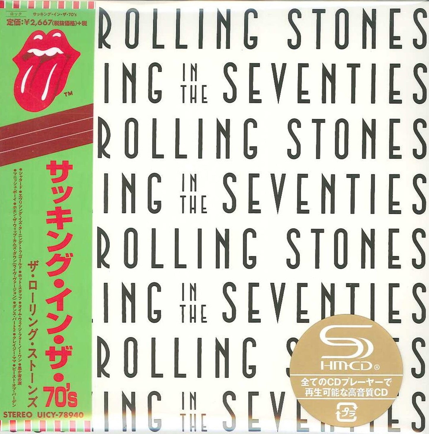 The Rolling Stones - Sucking In The Seventies - Japan  Mini LP SHM-CD Limited Edition