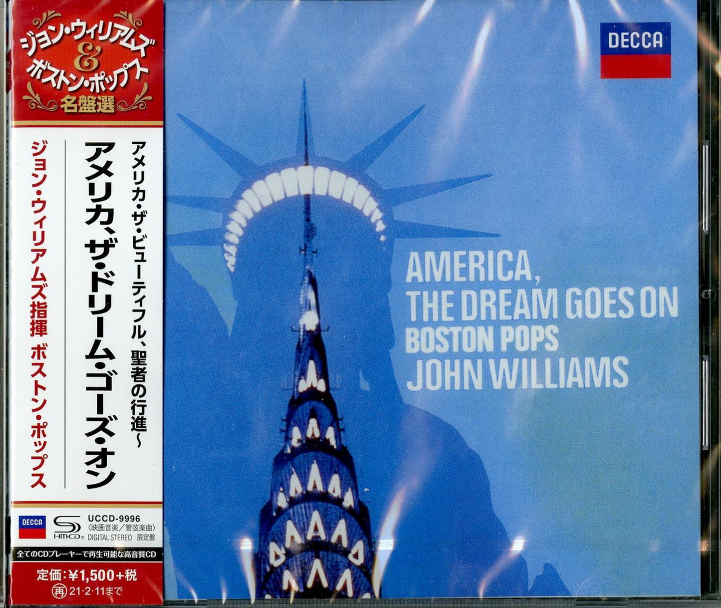 John Williams & The Boston Pops Orchestra - America: The Dream Goes On - Japan  SHM-CD Limited Edition