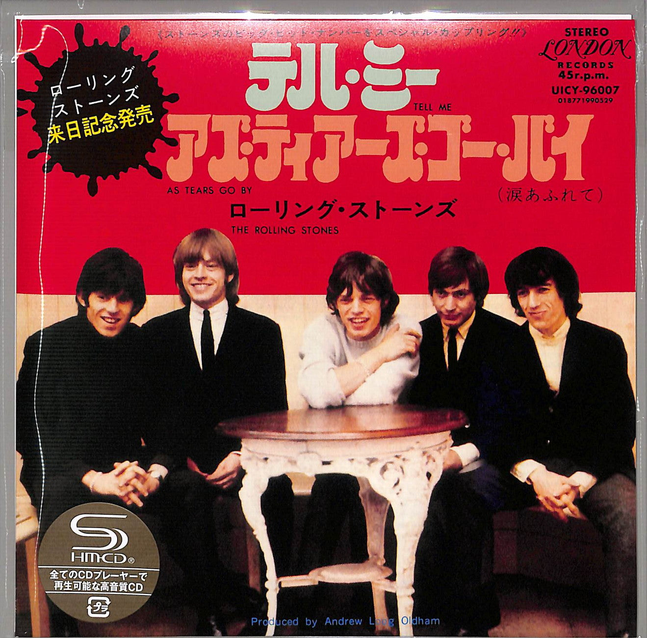 The Rolling Stones - Tell Me / As Tears Go By - Japan  7inch Mini LP SHM-CD Limited Edition