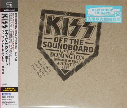KISS - Off The Soundboard: Live At Donington 1996 - Japan Mini LP CD