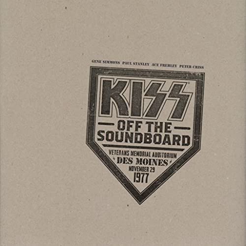 KISS-Off The Soundboard: Des Moines - November 29, 1977 - Japan  SHM-CD Limited Release Cardboard Sleeve (mini LP)