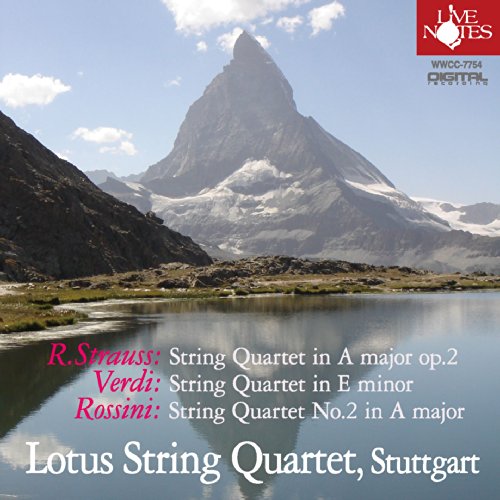 String Quartet: Lotus Sq +verdi: String Quartet, Rossini‐Strauss, Richard (1864-1949) - Japan CD