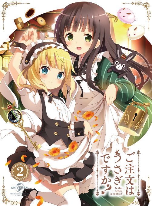 Animation - Is the Order a Rabbit? (Gochumon wa Usagi Desu ka?) Vol.2 w/ application card (valid only in Japan) - Japan Blu-ray Disc Limited Edition