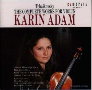 Comp.works For Violin: K.adam‐Tchaikovsky (1840-1893) - Japan CD