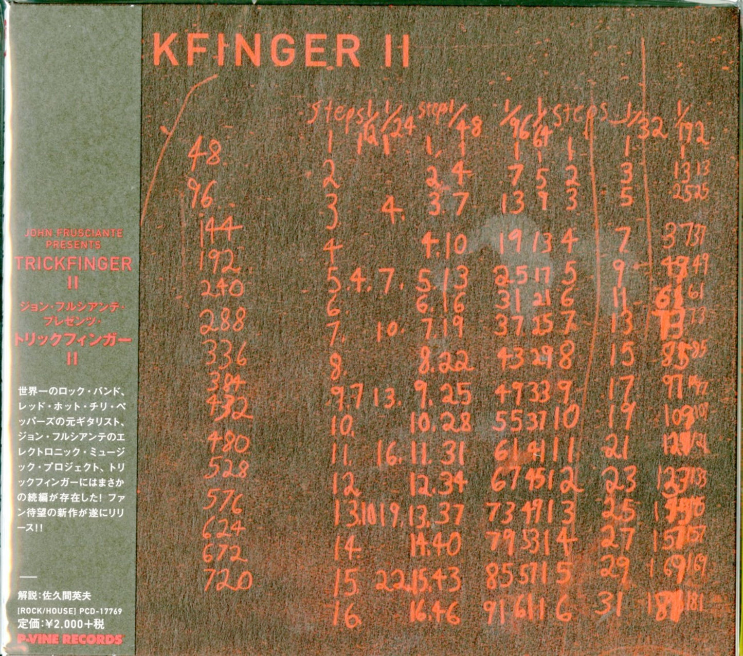 John Frusciante Presents Trickfinger - Ii - Japan CD