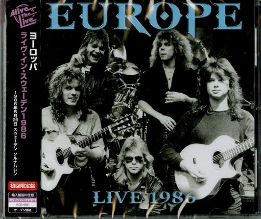 Europe - Live 1986 - Import CD Bonus Track