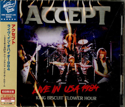 Accept - Live In The Usa 1984 - Import CD Bonus Track Limited Edition