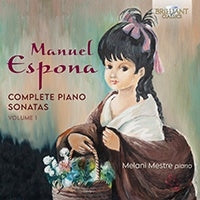 Espona, Manuel (1714-1779) - Complete Piano Sonatas Vol.1: Mestre - Import CD