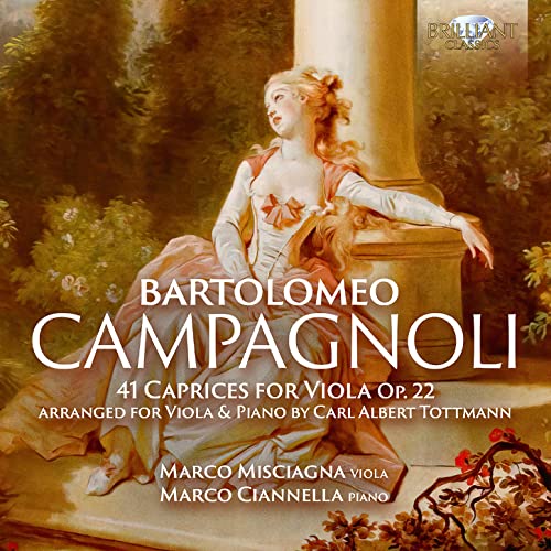 Campagnoli (1751-1827) - (Piano Accompaniment)Caprices : Misciagna(Va)Ciannella(P)(2CD) - Import 2 CD