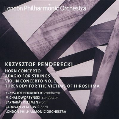 Penderecki, Krzysztof  (1933-2020) - Horn Concerto, Violin Concerto, 1, Threnody Victims Of Hiroshima, Etc: Penderecki / Lpo Vlatkovic Kelemen - Import CD