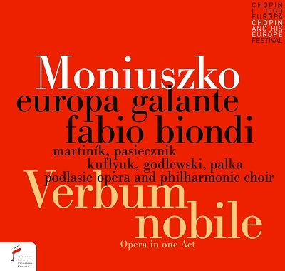 Moniuszko, Stanislaw (1819-1872) - Verbum Nobile : Biondi / Europa Galante, Martinik, Pasiecznik, Kuflyuk, Godlewski, etc (2021 Stereo) - Import CD