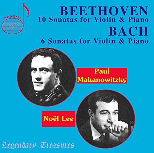 Beethoven (1770-1827) - Beethoven Complete Violin Sonatas, J.S.Bach Violin Sonatas Nos, 1-6, : Makanowitzky, Noel Lee (4CD) - Import 4 CD