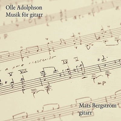 Mats Berglund - Ulf Adelsohn: Music for Guitar - Import CD