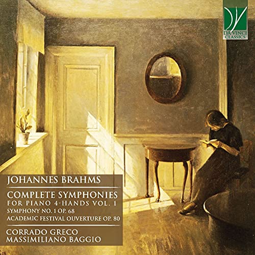 Greco, Corrado - BRAHMS: COMPLETE SYMPHONIES FOR PIANO 4-HANDS VOL. 1, SYMPHONY NO. 1 OP. 68, ACA-BAGGIO, MASSIMILIANO / GRECO, CORRADO - Import CD