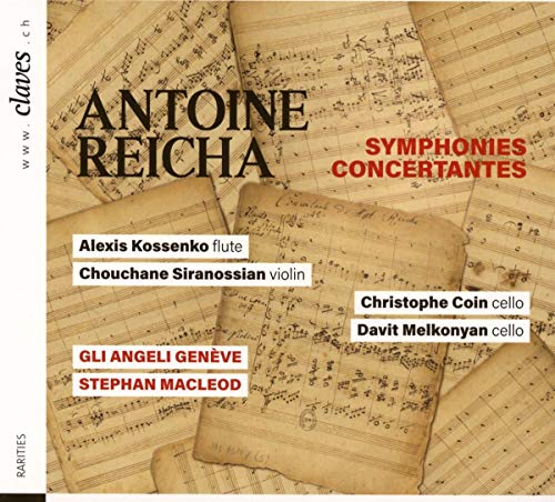 Reicha - Symphonies Concertantes: Macleod / Gli Angeli Geneve Kossenko(Fl)Siranossian(Vn)C.coin Melkonyan(Vc) - Import Digipak CD