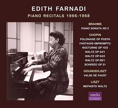 Edith Farnadi - Edith Farnadi: Piano Recitals 1966-1968 (2CD) - Import Mini LP CD