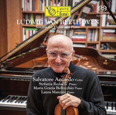 Beethoven (1770-1827) - Violin Sonatas Nos.2, 3, 4 : Salvatore Accardo(Vn)Stefania Radaelli, Maria Grazia Bellocchio, Laura Manzini(P)(Hybrid) - Import SACD Hybrid