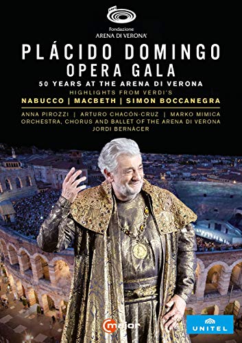 Verdi (1813-1901) - Placido Domingo Gala-50 Years At The Arena Di Verona: Bernacer / Arena Di Verona Domingo Etc - Import 2 DVD