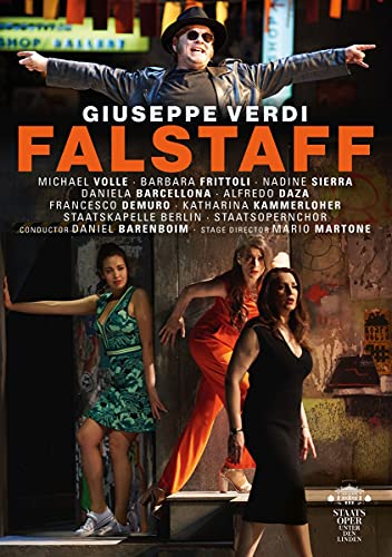 Verdi (1813-1901) - Falstaff: Martone Barenboim / Berlin State Opera, Volle, Frittoli, Sierra, Barcellona, Daza, Demuro, etc (2018 Stereo) - Import DVD