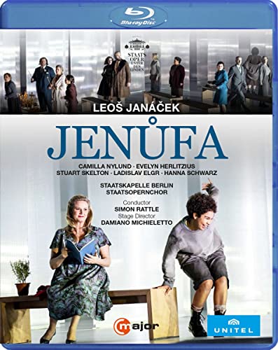 Janacek (1854-1928) - Jenufa : Michieletto, Rattle / Berlin State Opera, Nylund, Herlitzius, Skelton, Elgr, H.Schwarz, etc (2021 Stereo) - Import Blu-ray Disc